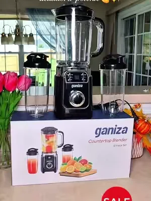 Ganiza Professional Smoothie Blender 1100W Motor 25000 RPM 8 Auto Programs for Frozen Fruits Ice 64 oz Large 12-in-1 Countertop Blender Dishwasher Safe Multifunctional Juicer food processor nutribullet vitamix juicer machine #dealsforyoudays 
