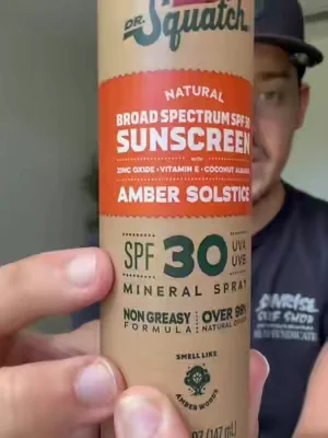 SPF 30, no white cast, mineral based, AND on sale!? #drsquatchsunscreen #sunscreen #drsquatch #dealsforyoudays #tiktokshopcreatorpicks 
