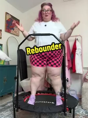 SkyBound 600 LBS Tested Foldable Rebounder Trampoline ✨ #rebounder #trampoline #lowimpactworkout #homeworkout  #DealsForYouDays