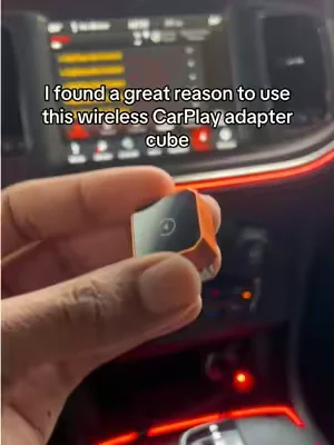 Great for anyone who has wired CarPlay but also wants wireless CarPlay too #carplayadapter #wirelesscarplay #dealsforyoudays #dealsforyouday #cargadgets 