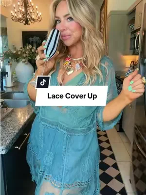 The perfect lace coverup for your swimsuit or your shorts👌🏼 sooo many ways to style it #lacecoverup #lacedress #summercoverup #DealsForYouDays #Summerwins 