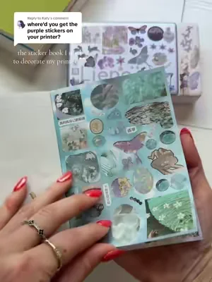 Replying to @Katy Most if not all stickers are from this book 🤍 #stickers #stickerbook #junkjournal #scrapbook #dealsforyoudays 