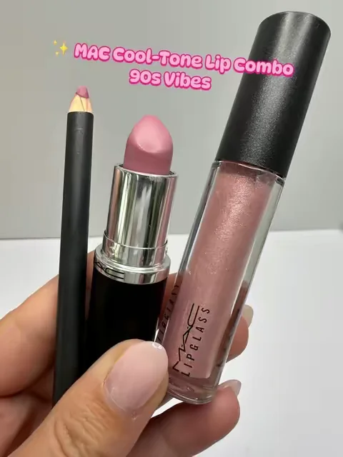 Mac 90s cool tone pink lip combo @M.A.C Cosmetics Store #maccosmetics #maccooltonedlipstick #lipcombo #pinklipstick #90slipcombo 