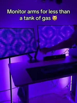 Biggest desk hack #monitorarms #flowliftpro #huanuo #dealsforyoudays #monitormounts 