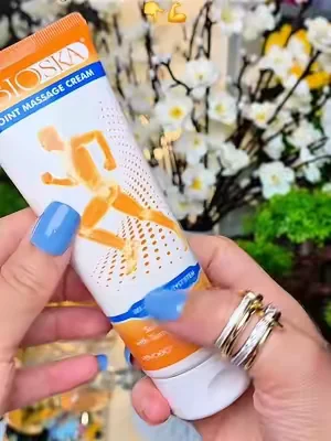 UBIOSKA Joint Massage Cream (3.4 fl oz) | Deep Penetrating Formula with Glucosamine, Chondroitin, Hyaluronic Acid, Menthol, Turmeric & MSM | Fast Relief for Neck, Hands, Knees, Hips, Lower Back, Feet & Muscle Discomfort | Non-Greasy, Travel-Friendly #dealsforyoudays 