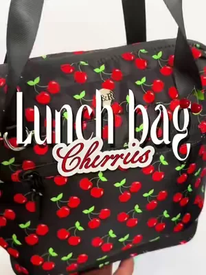 🍒 Cute, practical, and ready to go! The Cherries Lunch Bag is the sweetest way to carry your lunch. ❤️#dealsforyoudays #essentials #irisarmy 