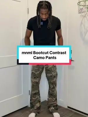 Boot Cut with that camouflage design & they look good 💫 #dealsforyoudays #camopants #cargopantsoufit #bootcutjeans #cargopants 