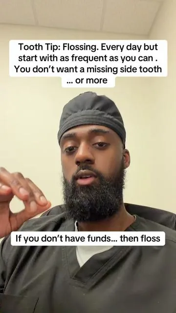 Flossing will save you money. If you don’t have funds…. Then floss #fyp #dental #hope #motivation 