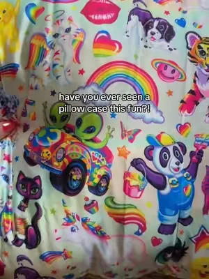 so fun!! #pillowcase #dealsforyoudays #lisafrank #pillowcases #tiktokmademebuyit 