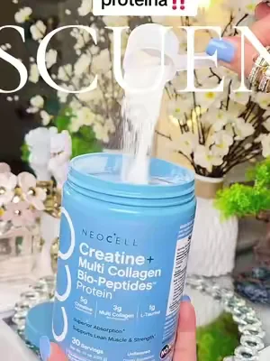 NeoCell Creatine Monohydrate Powder - With Multi Collagen Peptides - 30 Servings - Unflavored - for Women and Men #dealsforyoudays @NeoCell Collagen 