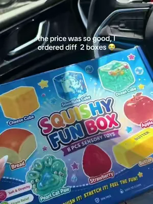 I couldn’t resist and got these two boxes 16 squishies 😭😭 #squishy #squishytherapy #anxietyrelief #StressRelief #satisfying @Aouerbeng 
