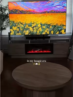 sooo pretty I bought the cool grey color ✨🤍✨🤍#fireplace #tvstand #livingroomdecor #decorinspo #dealsforyoudays 