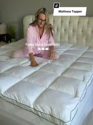 If your bed feels too firm or uncomfortable, this extra thick mattress topper is the easiest upgrade. Cooling pillow top + deep pockets = instant comfort. @@WeCharmer Store##mattresstopper##hotsleepersolution##dealsforyoudays##SummerWins##SummerVibes