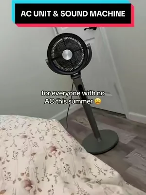 I honestly can’t sleep any other way 😴 #bedroomfan #coolingfan #sleephack #summerheat #tiktokshopcreatorpicks 