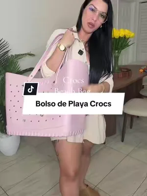 Crocs Classic Large Tote Bag, Beach Bag, Accessorize with Bag Charms and Jibbitz Charms ##tiktokshopcreatorspicks##DealsForYouDays##crocs##crocsbag##beachbag