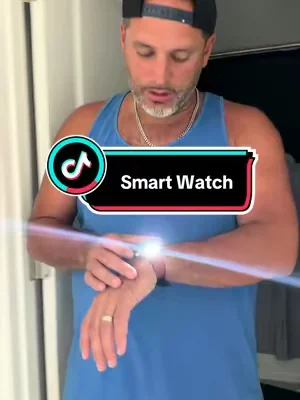 This smart watch actually has a built in led light! #smartwatch #dealsforyoudays #tiktokshopdealsforyoudays #summerwins #summervibes 