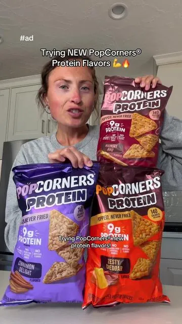#ad Trying NEW PopCorners® protein flavors! 💪🔥 Grab this bundle on the TikTok Shop now! @PopCorners 