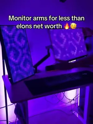 Biggest desk hack #monitorarms #flowliftpro #huanuo #dealsforyoudays #monitormounts 
