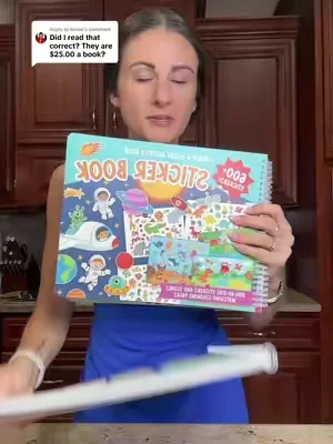 Replying to @tessie these sticker books are a huge win #stickerbook #kidfun #screenfreeplay #hadleydesigns #dealsforyoudays 