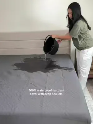 100% waterproof & very comfy!!☁️@Bedlore #dealsforyoudays #summerwins #waterproofmattresscover 