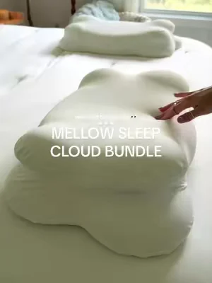 THIS. PILLOW… ☁️❄️😴 so cold and comfy #mellowsleep #mellow #cloudpillow #coolingpillow @Mellow Sleep 