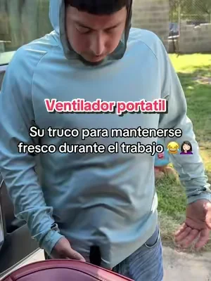 Este ventilador portatil con 10 velocidades y su propia Lampara interna esta genial para que se mantenerse fresco durante el trabajo 🥰 #waistfan #coolingfan #portablewaistfan #Summer #bluecollarworker 