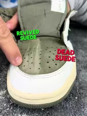 When your suede is dead and dry, Shoelada’s suede kit is here to revive👌 #shoedoc #shoelada #shoecleaner #150bucks #tiktokshop 