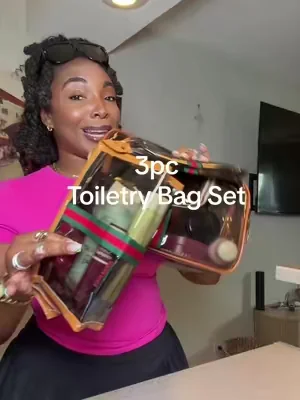 It’s giving rich girl 😍😍 #toiletrypouch #toiletrybag #vanitybag #dealsforyoudays #retrovanitybag 