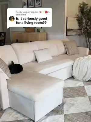 Replying to @quay diaries 💌✨🌺  Yes I think it looks pretty in my living room. #sectionalsofa #couch #sofabed #homefinds #dealsforyoudays 