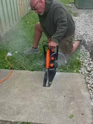 Electric concrete saw  #concrete #plumber #plumbing #contractor #DIY 