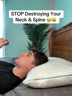 You WILL thank me in 20 years 🤷 #neckpain #pillow #trending #viral #memoryfoampillow 