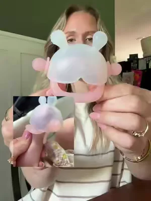 New and IMPROVED! Love this baby teether #babyteething #babyteether #babytoys 