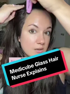 Nurse reviews Medicube Glass Hair Shampoo and hair care system @medicube US Store #medicube #kbeautycollective #weeklydeals #dealsforyoudays #tiktokshopcreatorpicks 