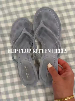 buying in every color 🤌🏼🤍 runs true to size! #flipflops #flipflopheels #kittenheels #summershoes #dealsforyoudays @Project Cloud Shoes 