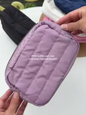 POV: is this your new everyday makeup pouch?  #makeuphacks #makeuppouch #everydaybag #everydayessentials #dealsforyoudays 