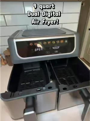 Having a duel air fryer is a game changer! @Sweetcrispy Store #doubleairfryer #dualairfryer #dealsforyoudays #tiktokshopcreatorpicks 