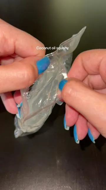 Real coconut oil squishy 🤍 i love all the colors #coconutoilsquishy #squishy #squishies #dealsforyoudays