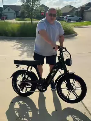 450 libras de capacidad y hasta 28 MPH. #bicicletaelectrica #electricbike #tiktokshopcreatorpicks #Summervibes #DealsforYouDays . . . . . . . . .  Summervibes 1500W Peak (750W Rated) Electric Bike, 20" Fat Tires, 90Nm Torque, 28MPH Top Speed, 48V 15Ah Battery, 65KM Range, LCD Display & Bluetooth App | Black & Desert Yellow