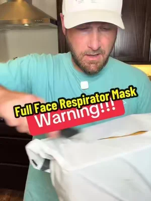 Reusable Anti-Fog Anti-Toxic Full Face Respirator Mask, Protective Mask with Filter, Gas and Dust Protection, Ideal for Painting, Woodworking, Construction and DIY, Safety Gear #globalpicks #fullfacemask #facemask #apocolypse #prepper