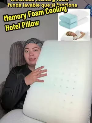 Almohada memory foam con funda desmontable y lavable mejora tu descanso no se deforma y es perfecta si te despiertas con dolor de cuello te dejo el link en el carrito naranja #almohada #pillow #memoryfoam #dormirmejor #tiktokshopcreatorpicks 