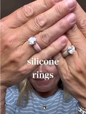 OBSESSED with these silicone rings with the big ole’ rock on them! #fyp #fypシ #dealsforyoudays #TikTokFashion 