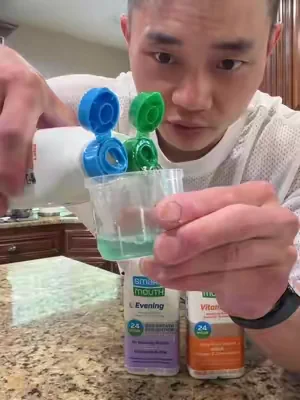 Double Barrel Mouthwash to eliminate bath breath all day @@SmartMouth##smartmouth