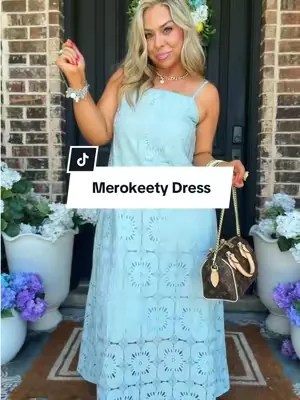 Giving high end boutique dress without the price tag 👌🏼 @MEROKEETY-USA #summerdress #dresses #midsizedress #DealsForYouDays #Summerwins 