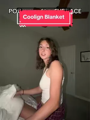 She absolutely loves it and lowkey so do I 😂 #coolingblanket #mellow #tiktokshop #tiktokshopcreatorpicks #summerwins 