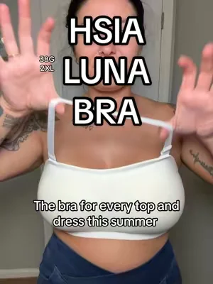 Love how much you can do with this bra, and it’s so affordable right now! ✨ @Hsia-Bras #hsia #straplessbra #haltertop #plussizebra #dealsforyoudays 