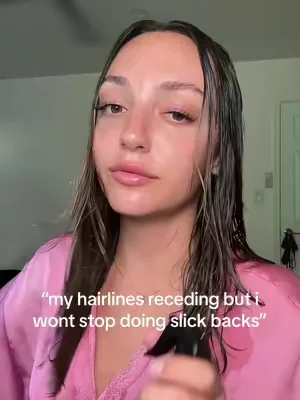 if your hairlines starting to recede, start growing it back now so you’re not fighting an uphill battle later #rosemary #ricewater hair growth spray, thinning hair, hair growth
