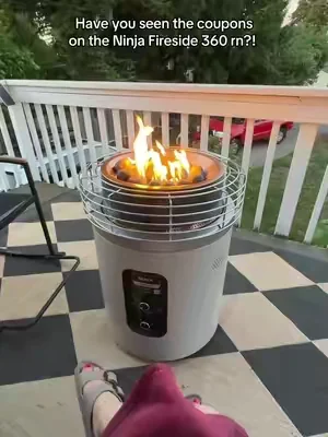 Go check your coupons if you have been eyeing the Ninja Fireside 360 🔥 #ninjafireside360  #ninjakitchen #firepits #heatlamp #dealsforyoudays 