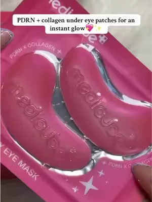 these under eye patches are SO hydrating💖 #medicube #eyepatches #undereyemask #undereyepatches #pdrncollagenmask 