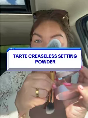 When they say creaseless they MEAN IT 😍✨ @tarte cosmetics #tartecosmetics #settingpowder #dealsforyoudays #tiktokshopdealsforyoudays #summerwins 