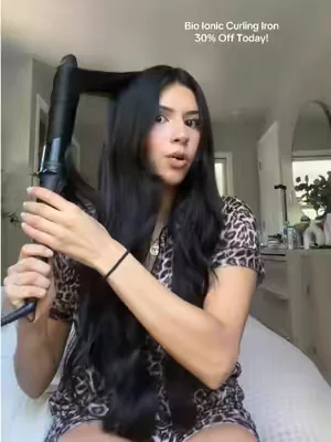 salon quality curling iron on sale today! #bioionic #curlingiron #salonhair #curlinghair #dealsforyoudays 